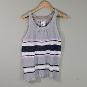Caslon striped sweater tank top